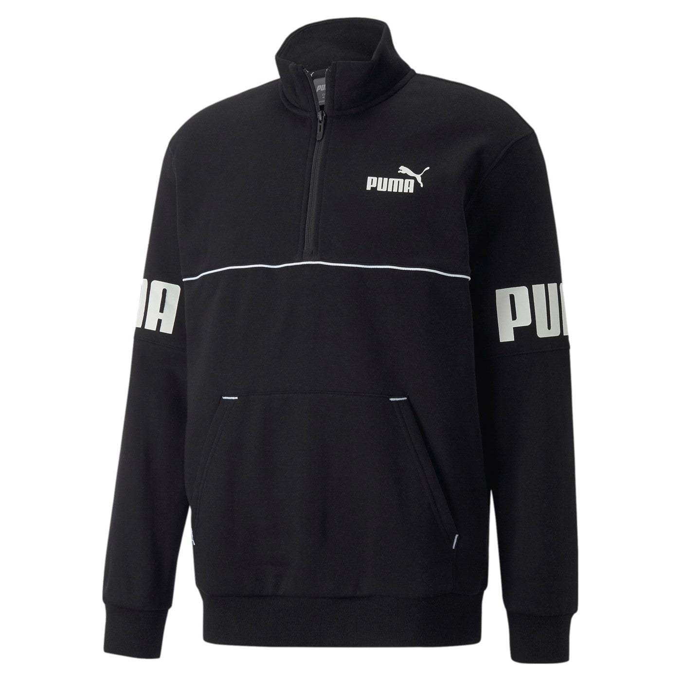 Puma Power Colorblock Half-Zip Sweatshirt FL 849843 01 black