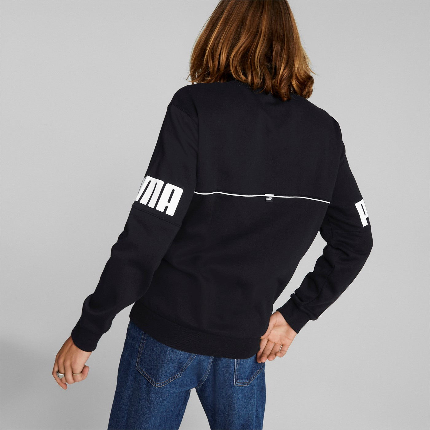 Puma Power Colorblock Half-Zip Sweatshirt FL 849843 01 black