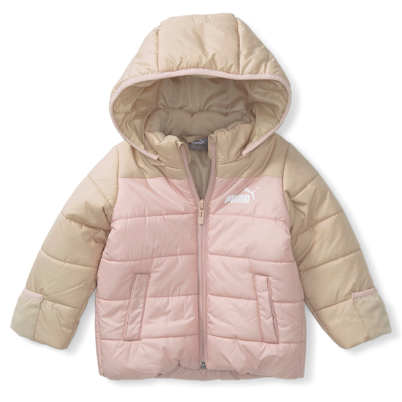 Puma Girls' Hooded Padded Jacket Minicats Hooded Padded 849873 67 light sand