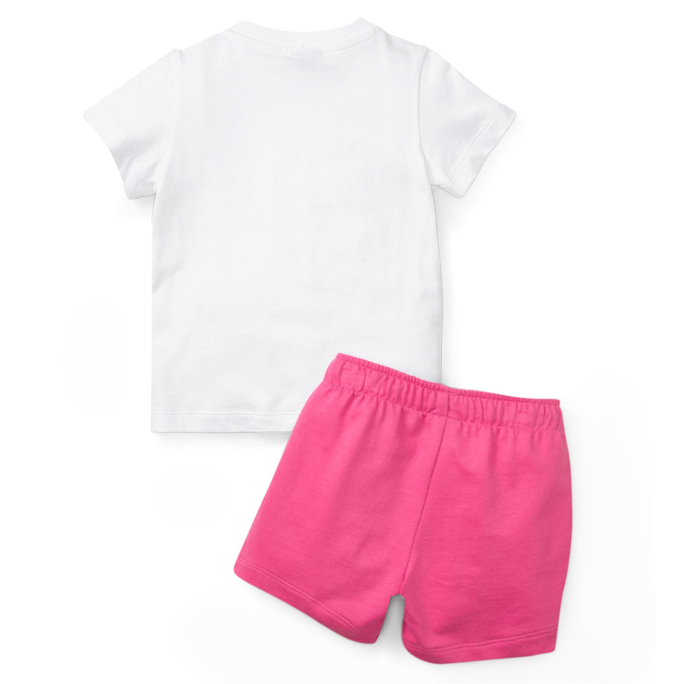 Puma Minicats Tee &amp; Short Infant Set 845839-52 White-Pearl Pink
