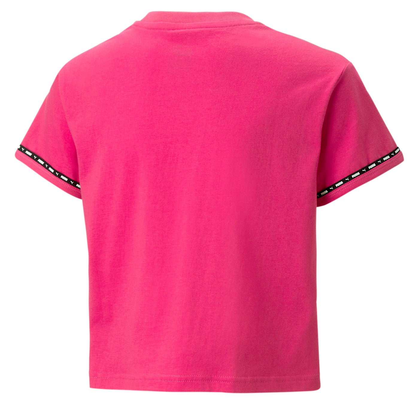 Puma Girl's Short Sleeve T-shirt Power Tape Tee 673544-64 orchid shadow