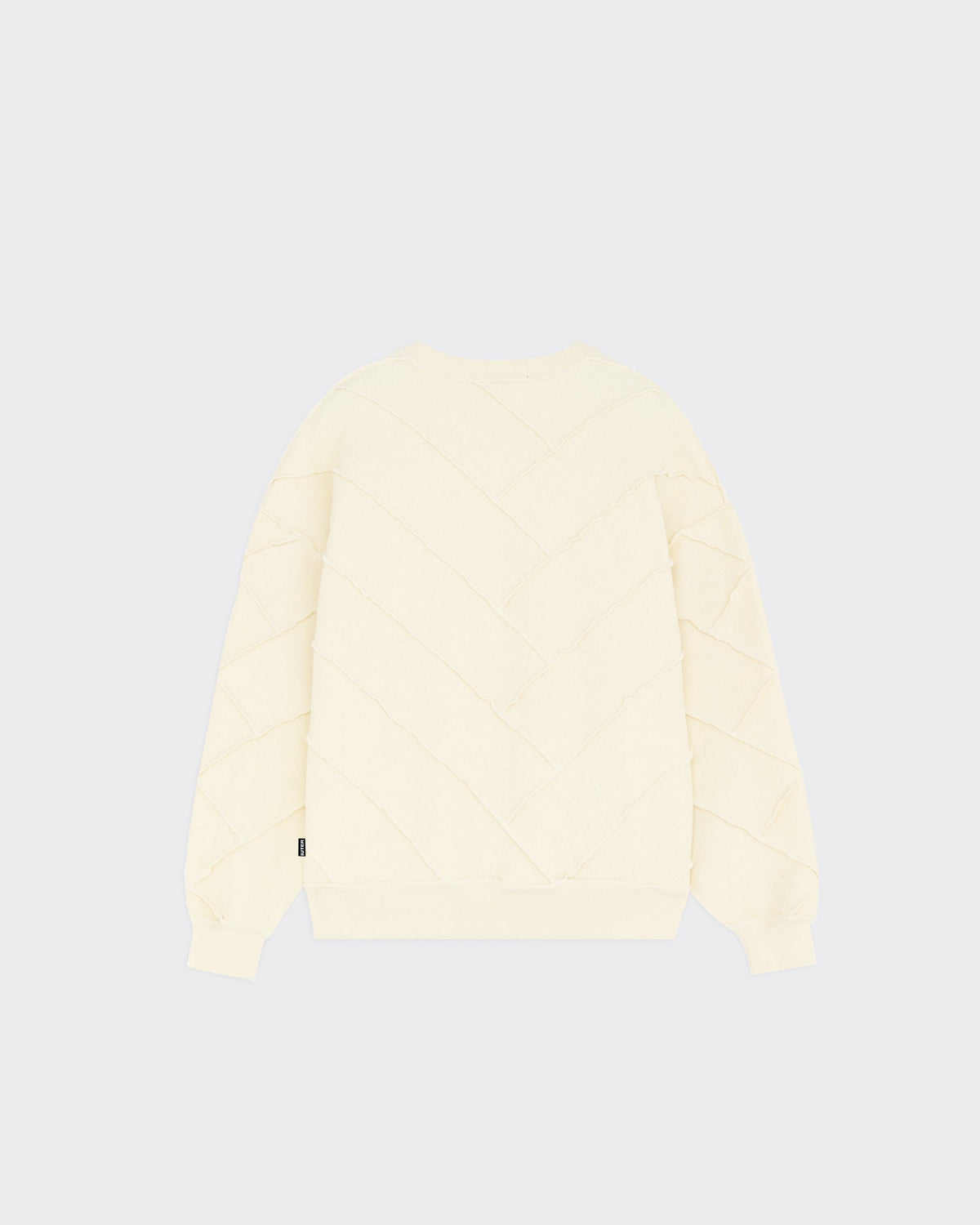 Crewneck Parquet Reverse Avorio