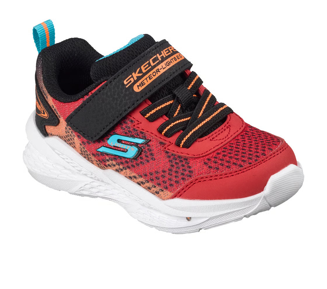 Skechers scarpa da ginnastica da infant con le luci Meteor-Lights 2.0 401490NC/RDBK rosso