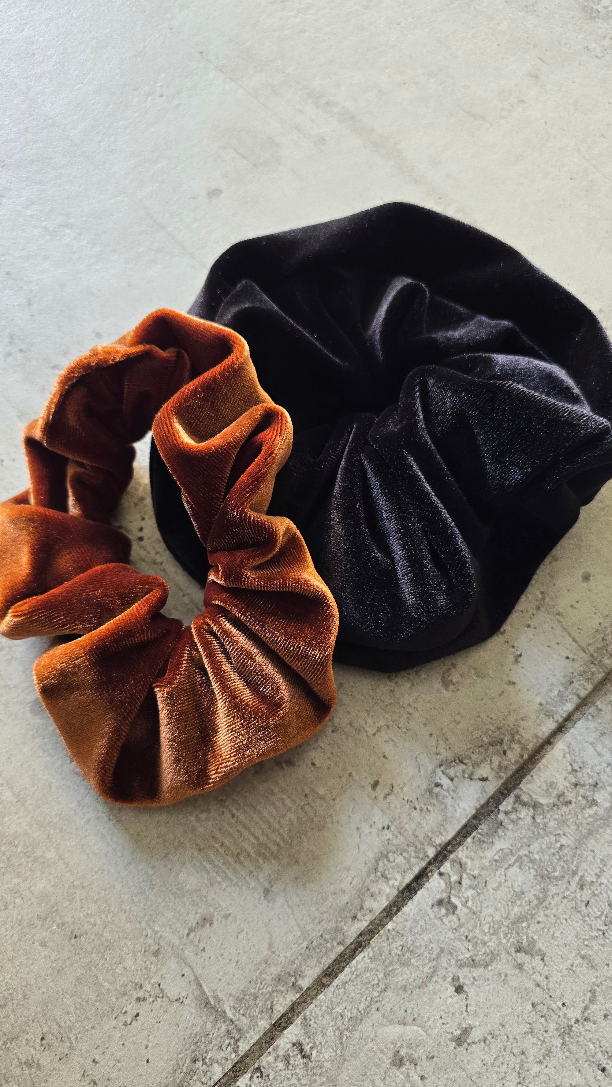 Velvet scrunchie