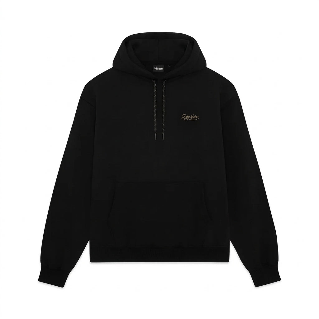 Dolly Noire felpa da uomo Sette di Denari - Napoletane Hoodie SW1362-GQ-01 nera