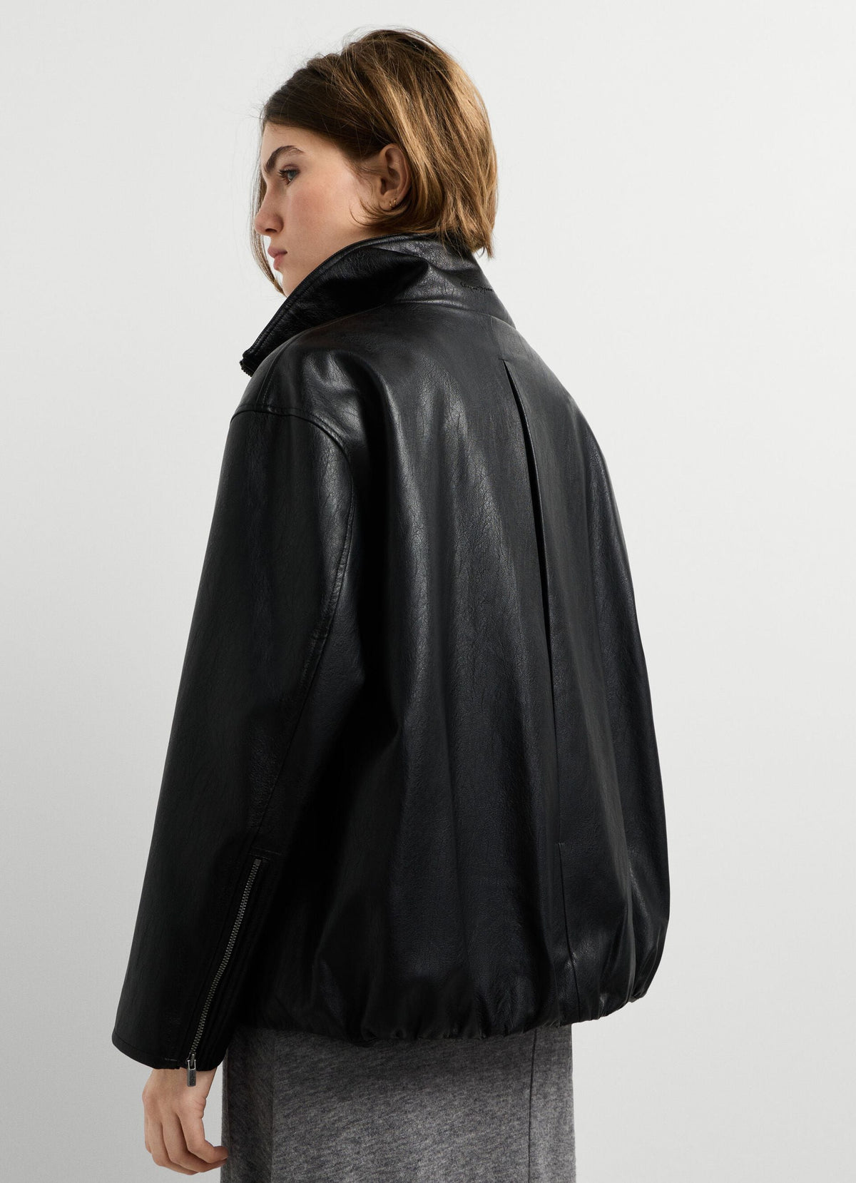 Pepe Jeans giacca in pelle sintetica Lina PL4024525 nera