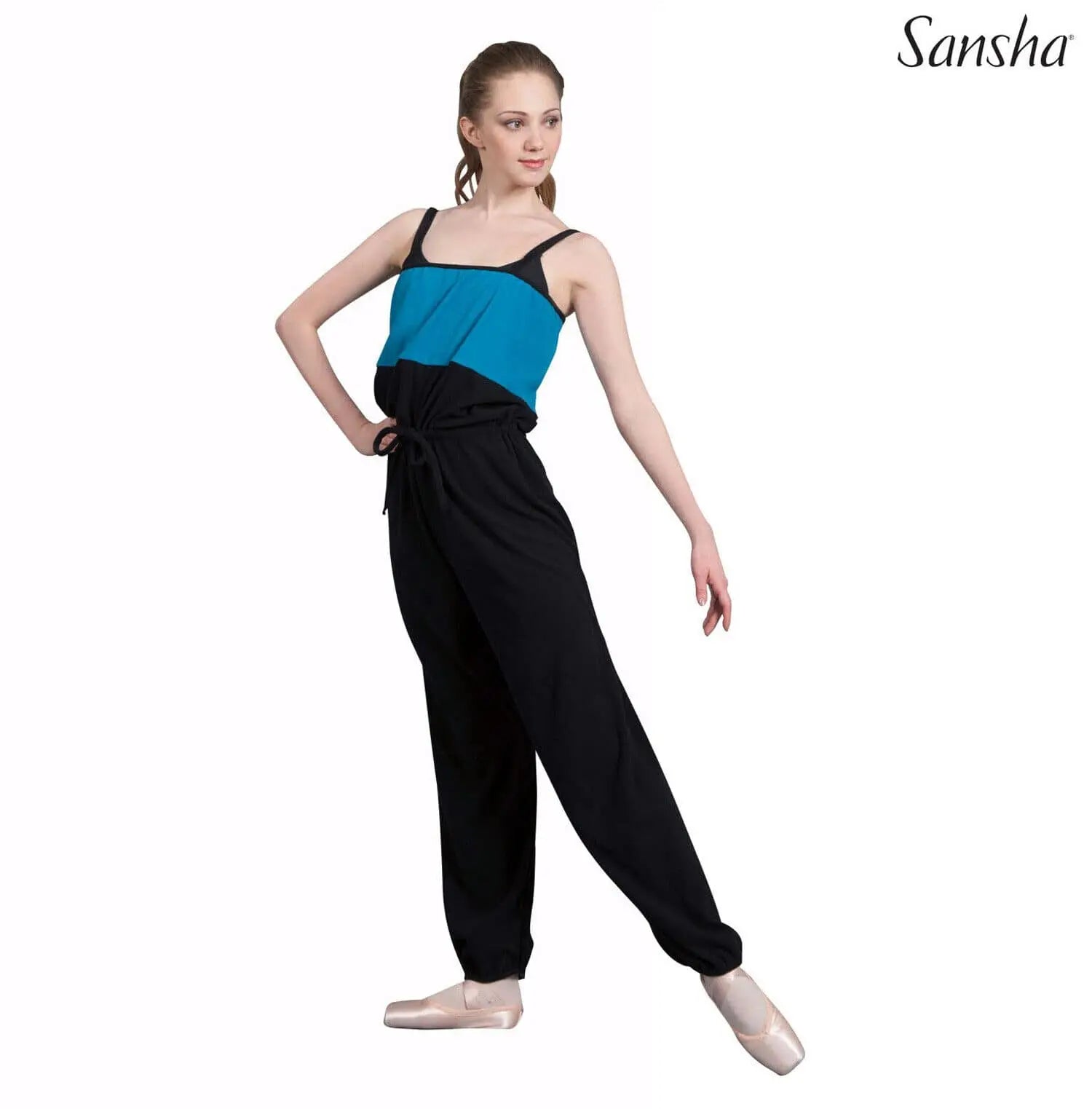 Sansha GABY unitard E04F tuta warmup salopette per Ballerine Danza Classica