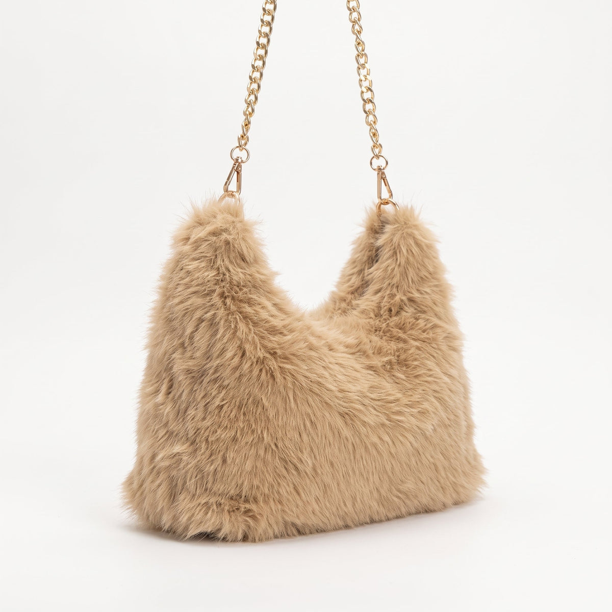 Saveria borsa pelosa con tracolla catena