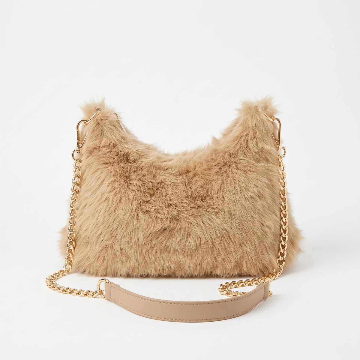 Saveria borsa pelosa con tracolla catena