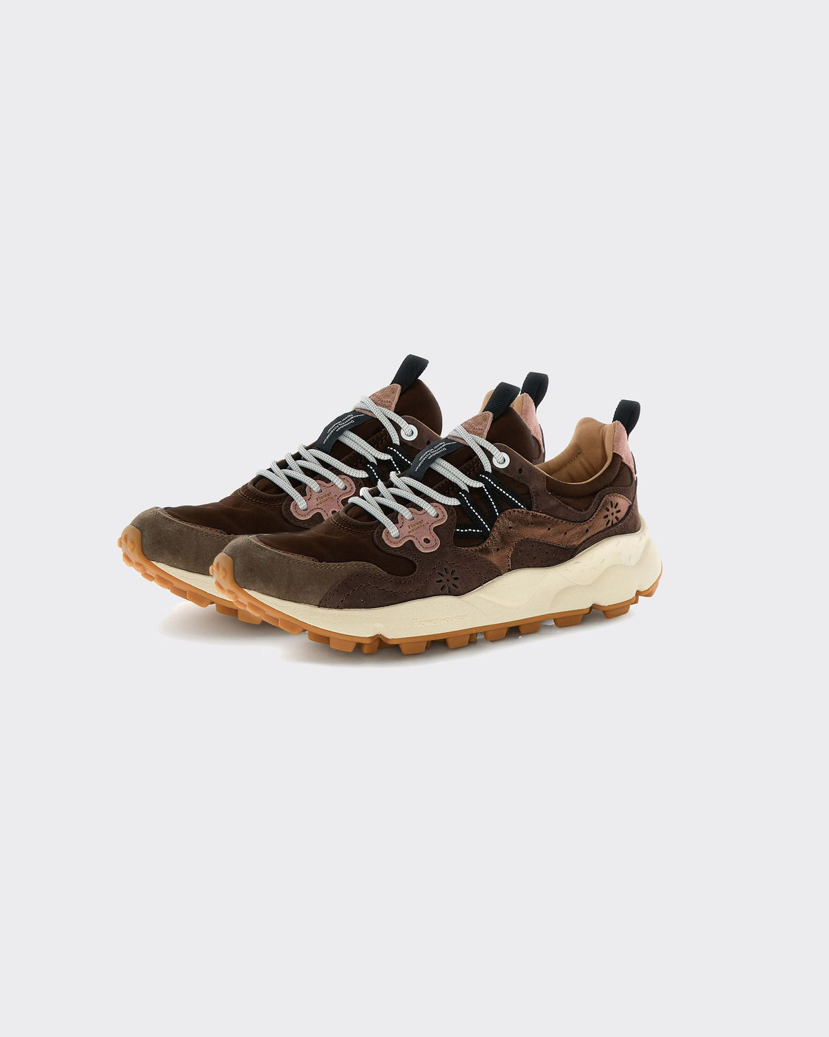 Sneakers Yamano 3 Uni Suede-Nylon-Laminated Brown/Bronze/Pink