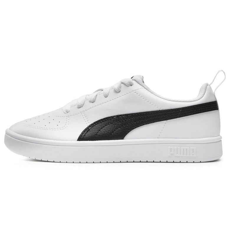 Puma Rickie Jr Lace-Up Trainers for Boys 384311 03 White-Black