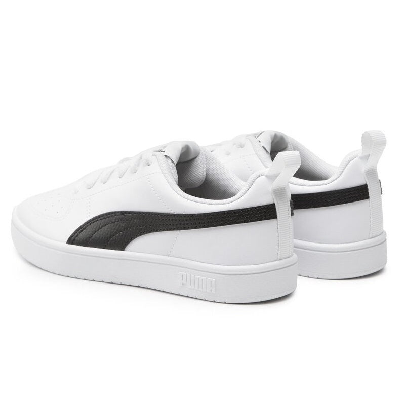 Puma Rickie Jr Lace-Up Trainers for Boys 384311 03 White-Black