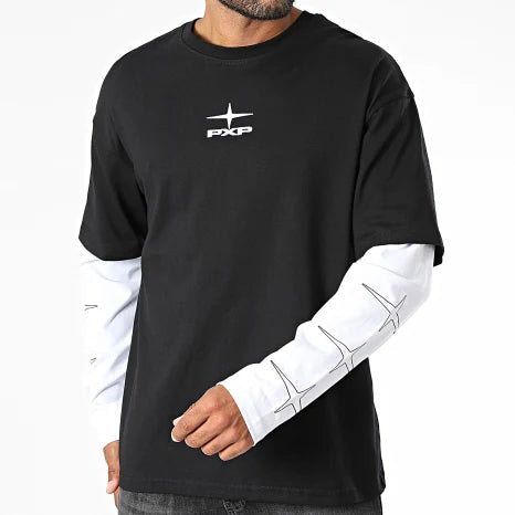 Project X Paris t-shirt manica lunga da uomo Graffiti 2622322 nera