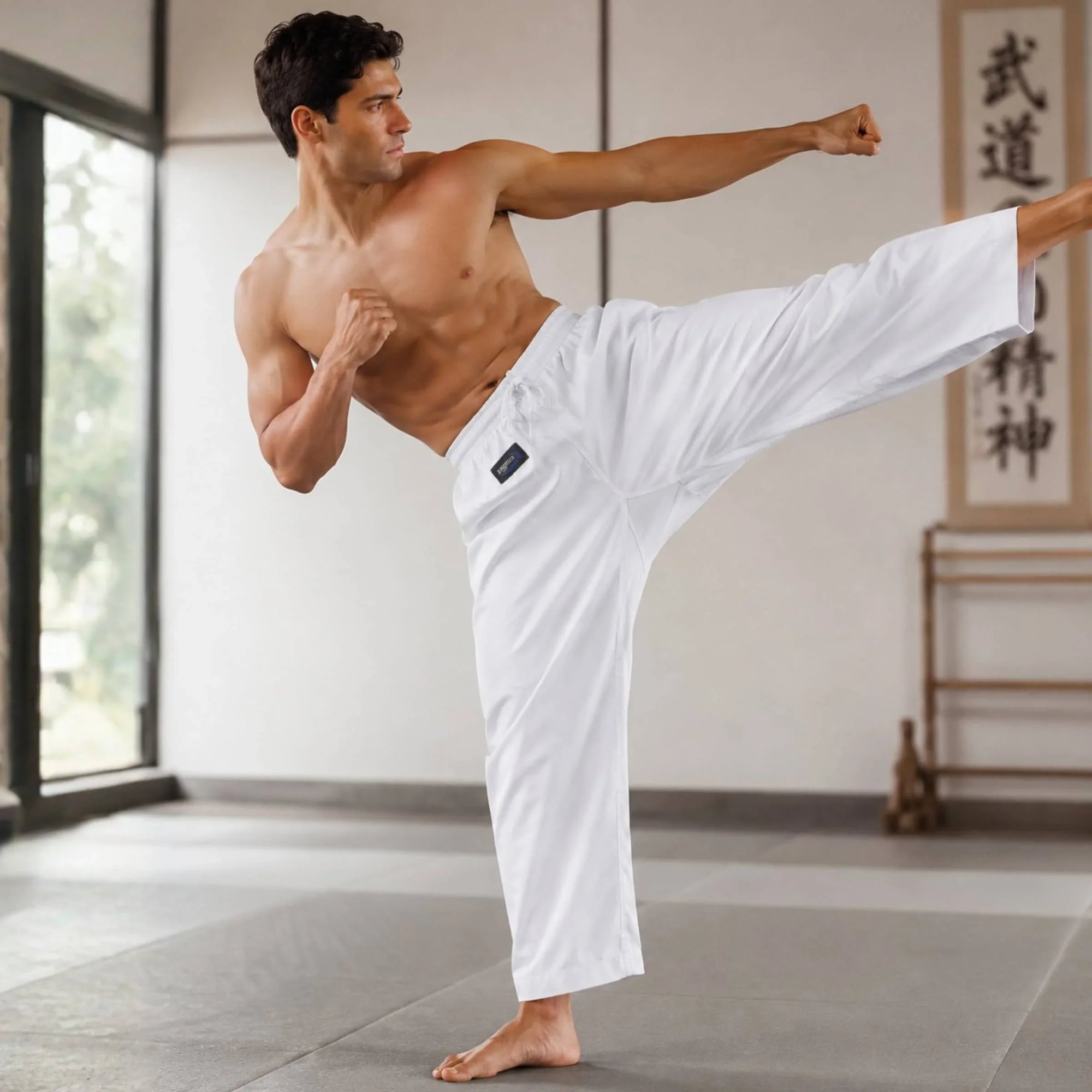 Pantaloni cotone Arti Marziali Karate KungFu Wushu JuJitsu Judo Tai Chi
