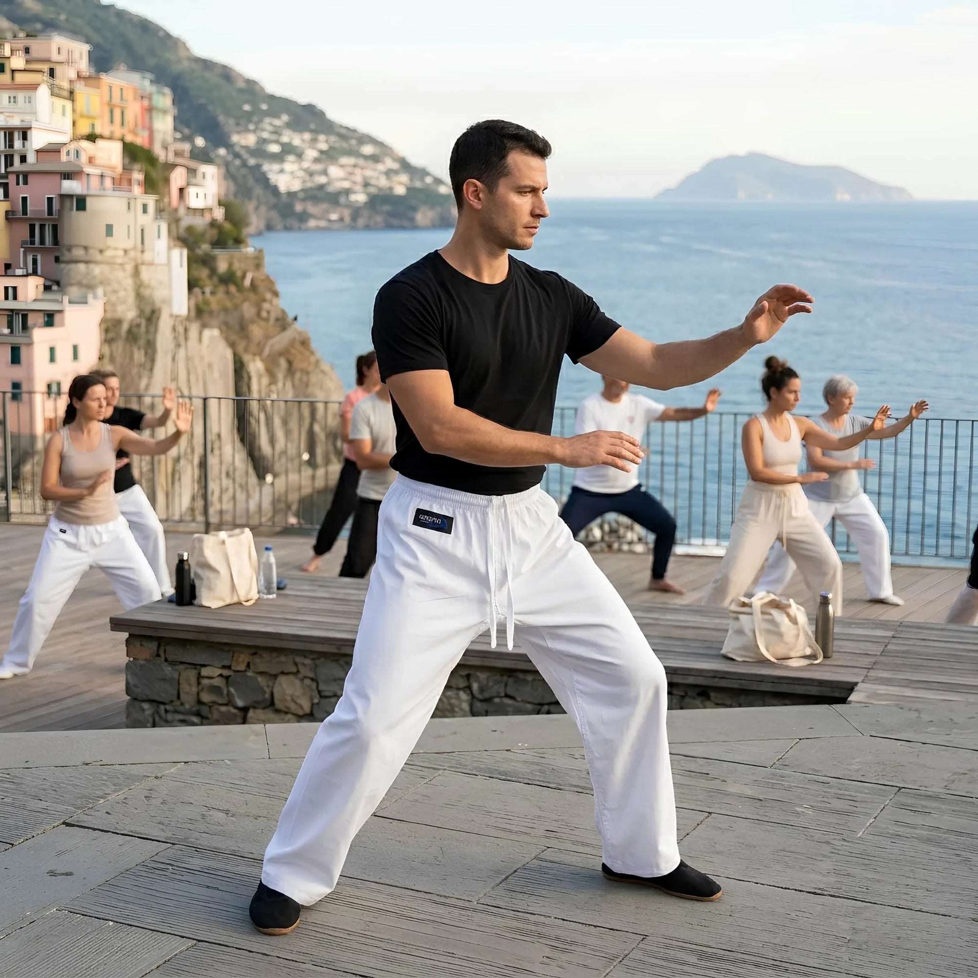 Pantaloni Arti Marziali Karate KungFu JuJitsu Judo Tai Chi