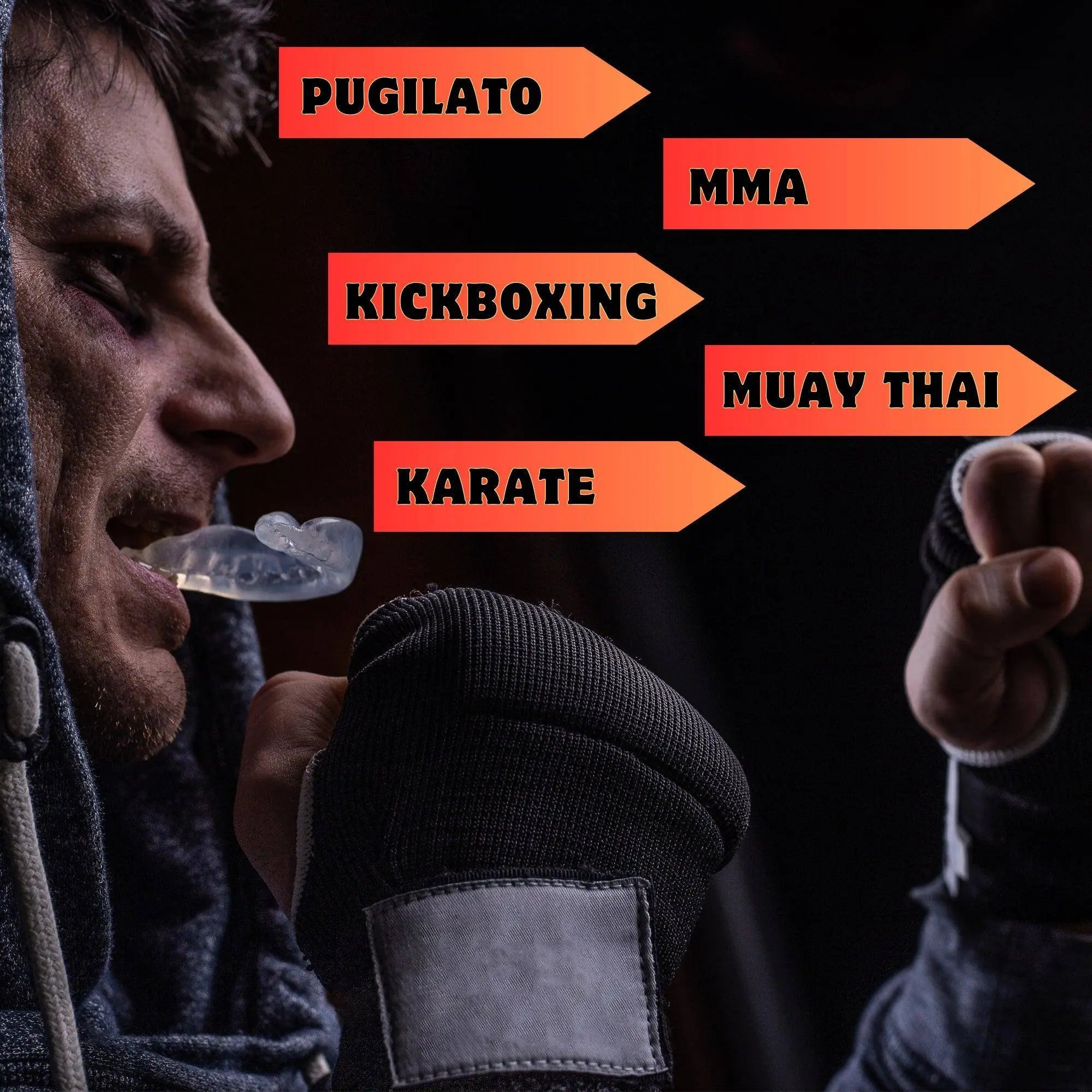 Paradenti Boxe adulti bambini protezione denti Arti Marziali Kickboxing Karate