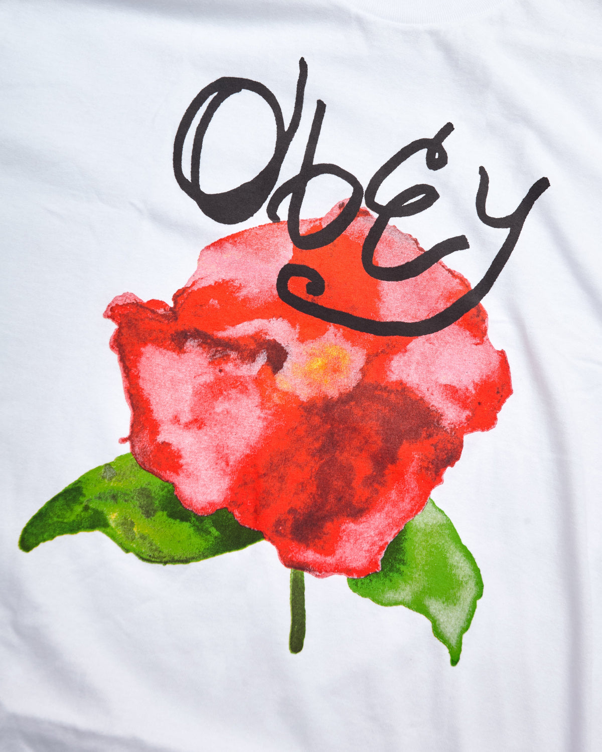 T-Shirt Watercolor Poppy Bianca