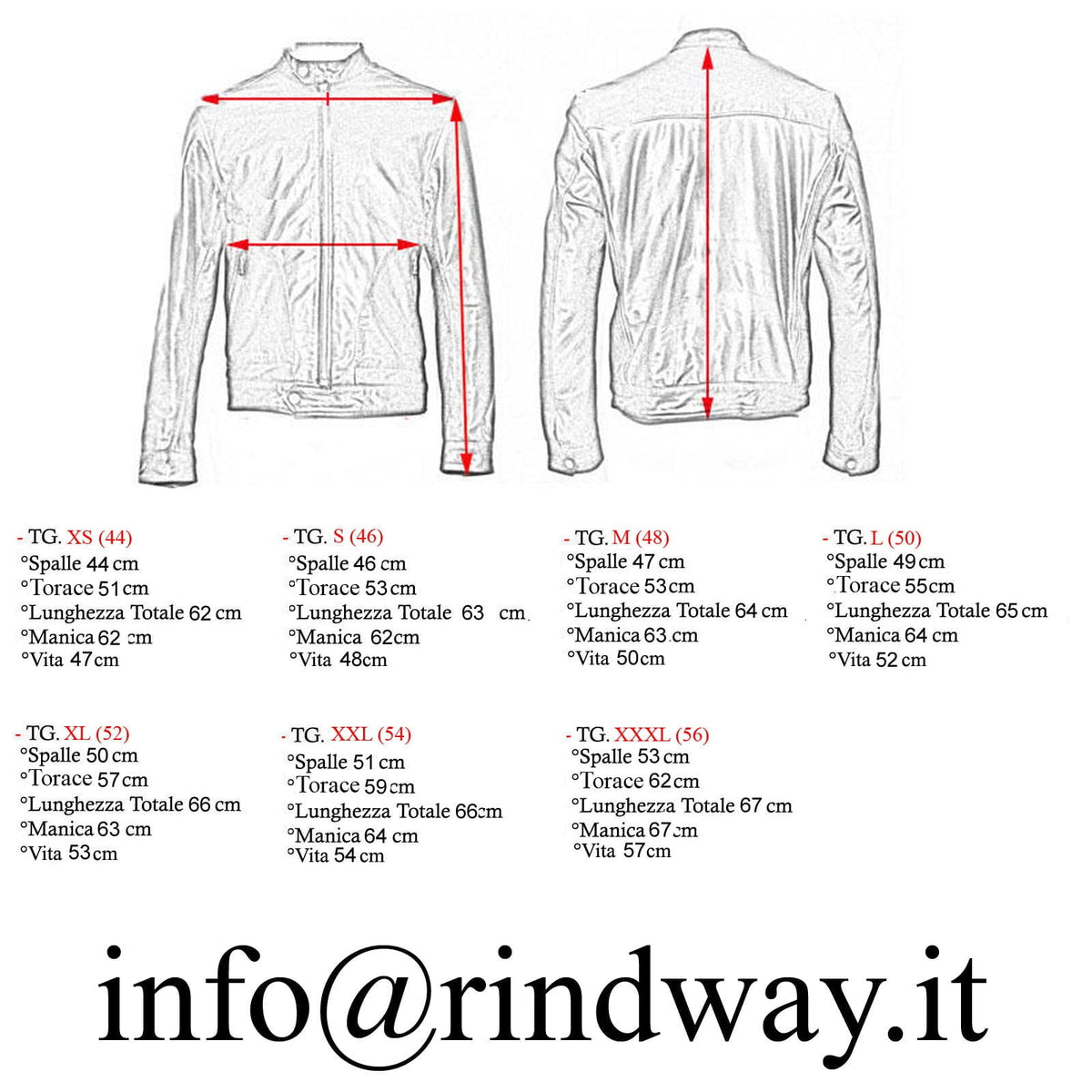 Chiodo Biker In Vera Pelle Nero Uomo Slim Interno Rosso Rindway