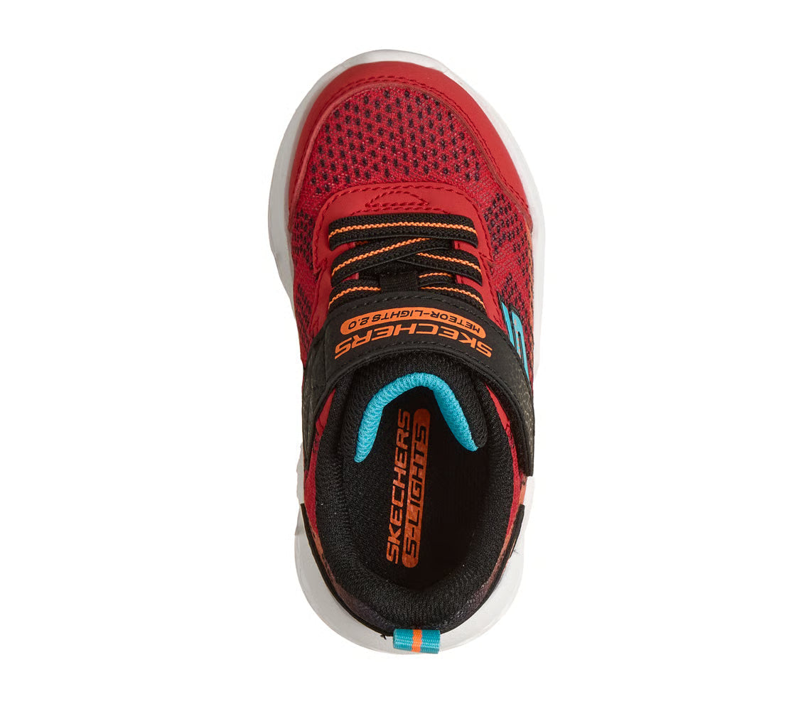Skechers scarpa da ginnastica da infant con le luci Meteor-Lights 2.0 401490NC/RDBK rosso