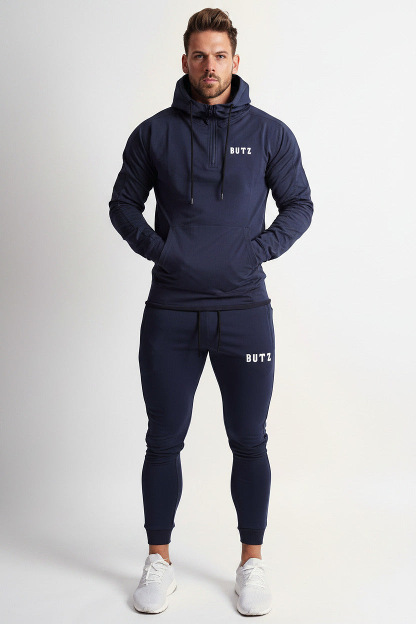 Tuta Sportiva Uomo con Cappuccio e Tascone Centrale Casual