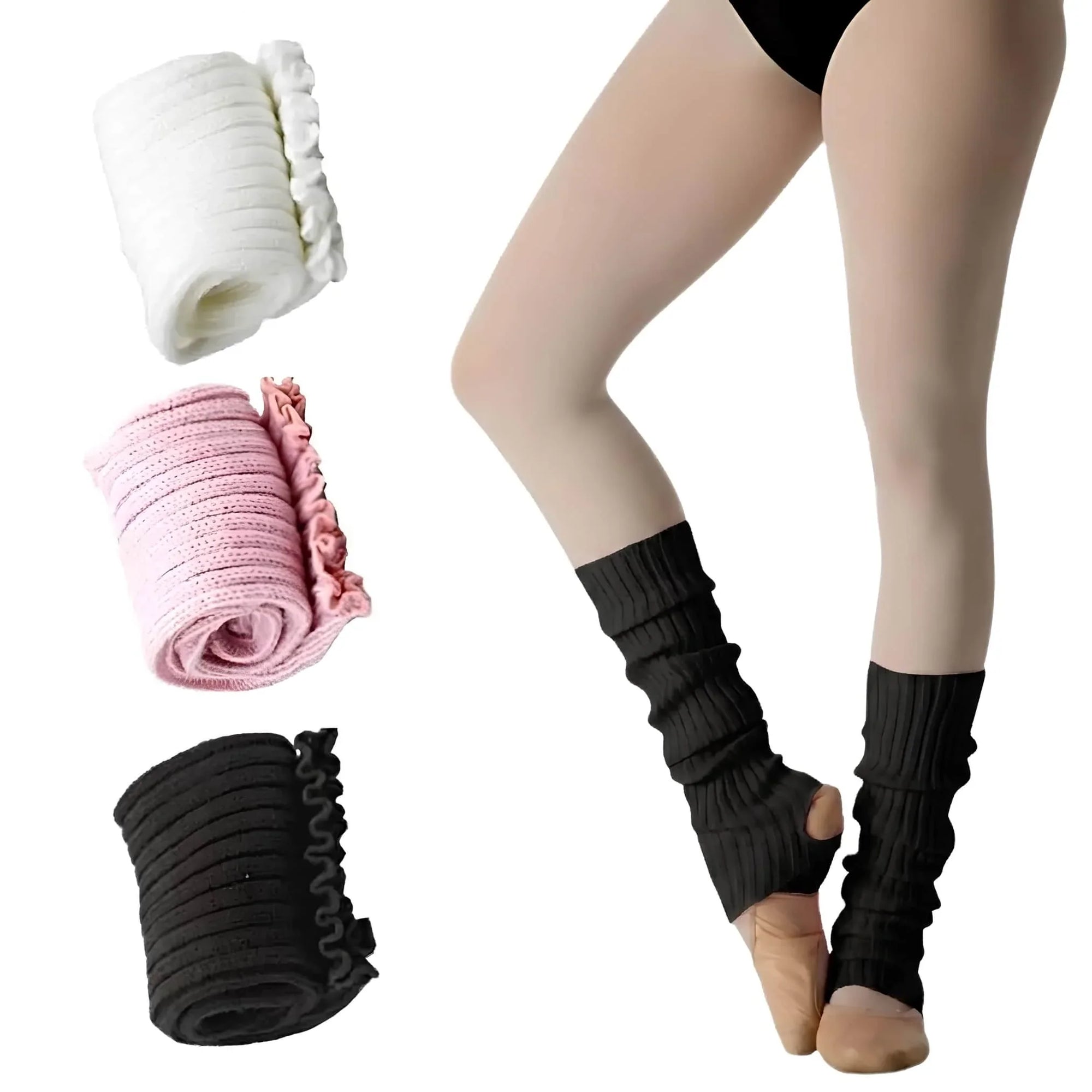 Scaldamuscoli Ballerine Danza Classica calzerotti con staffa