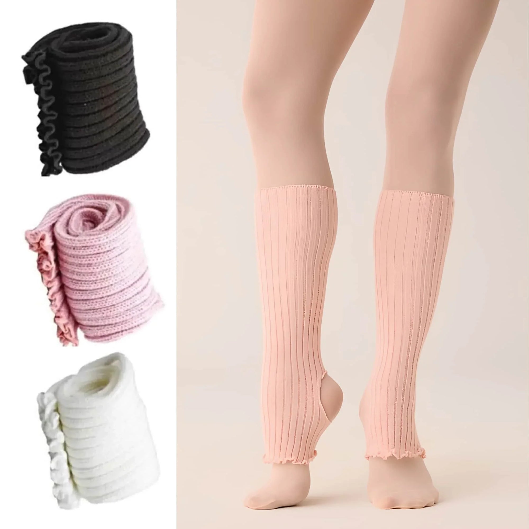 Scaldamuscoli Ballerine Danza Classica calzerotti con staffa