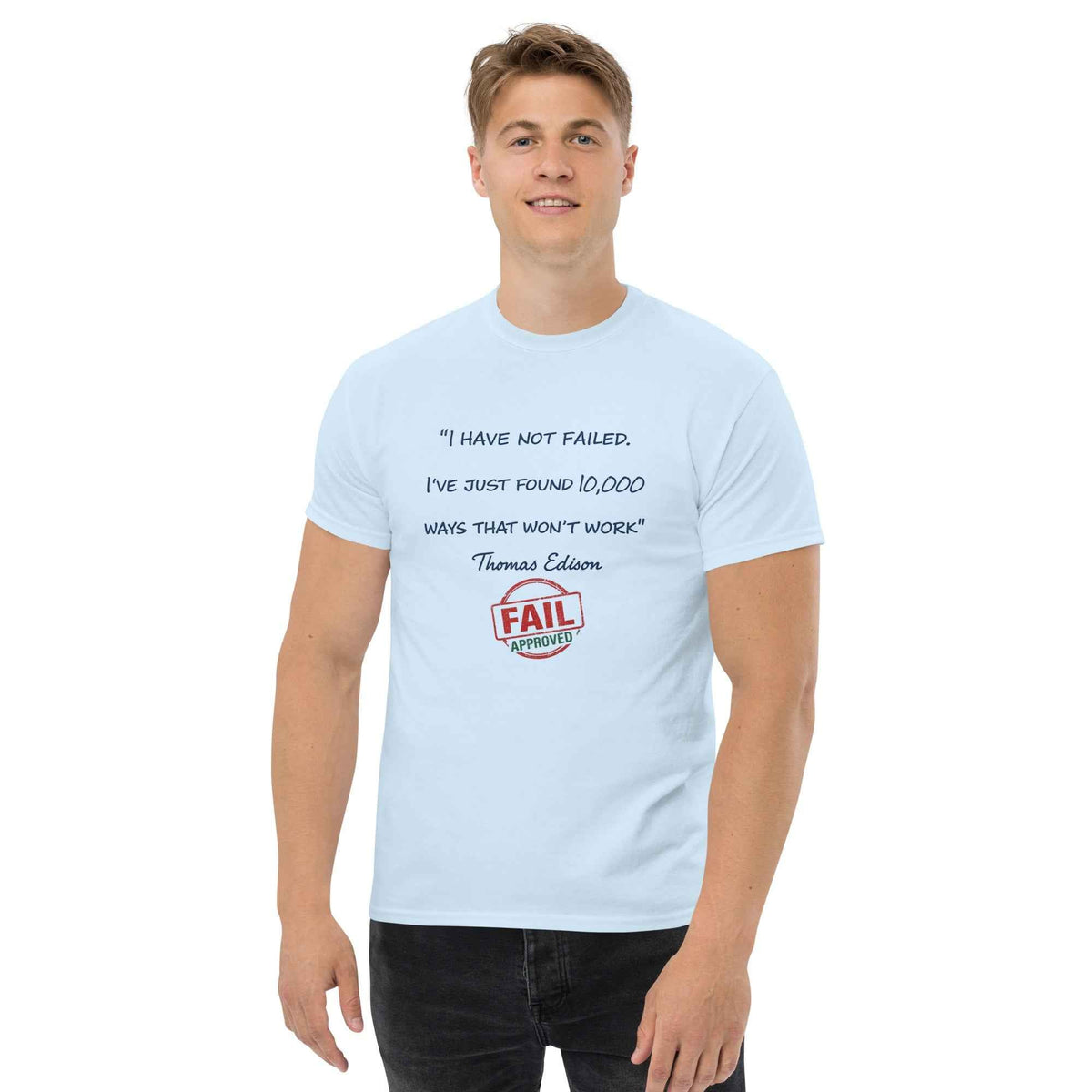 FAIL Streetwear T-shirt Classica Unisex Edison PRE799SUF Rosa Bianco Blu