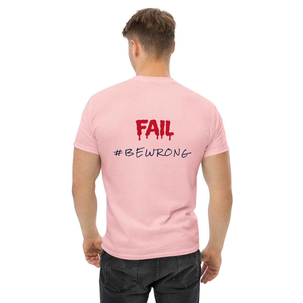 FAIL Streetwear T-shirt Classica Unisex Edison PRE799SUF Rosa Bianco Blu