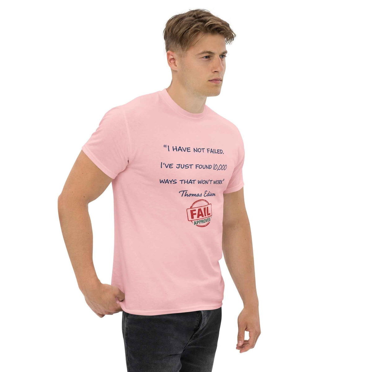 FAIL Streetwear T-shirt Classica Unisex Edison PRE799SUF Rosa Bianco Blu