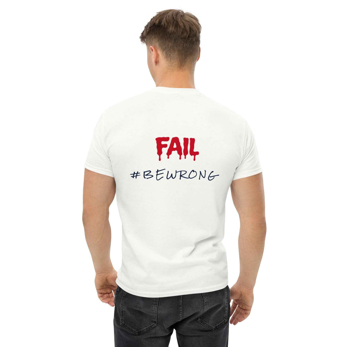 FAIL Streetwear T-shirt Classica Unisex Edison PRE799SUF Rosa Bianco Blu