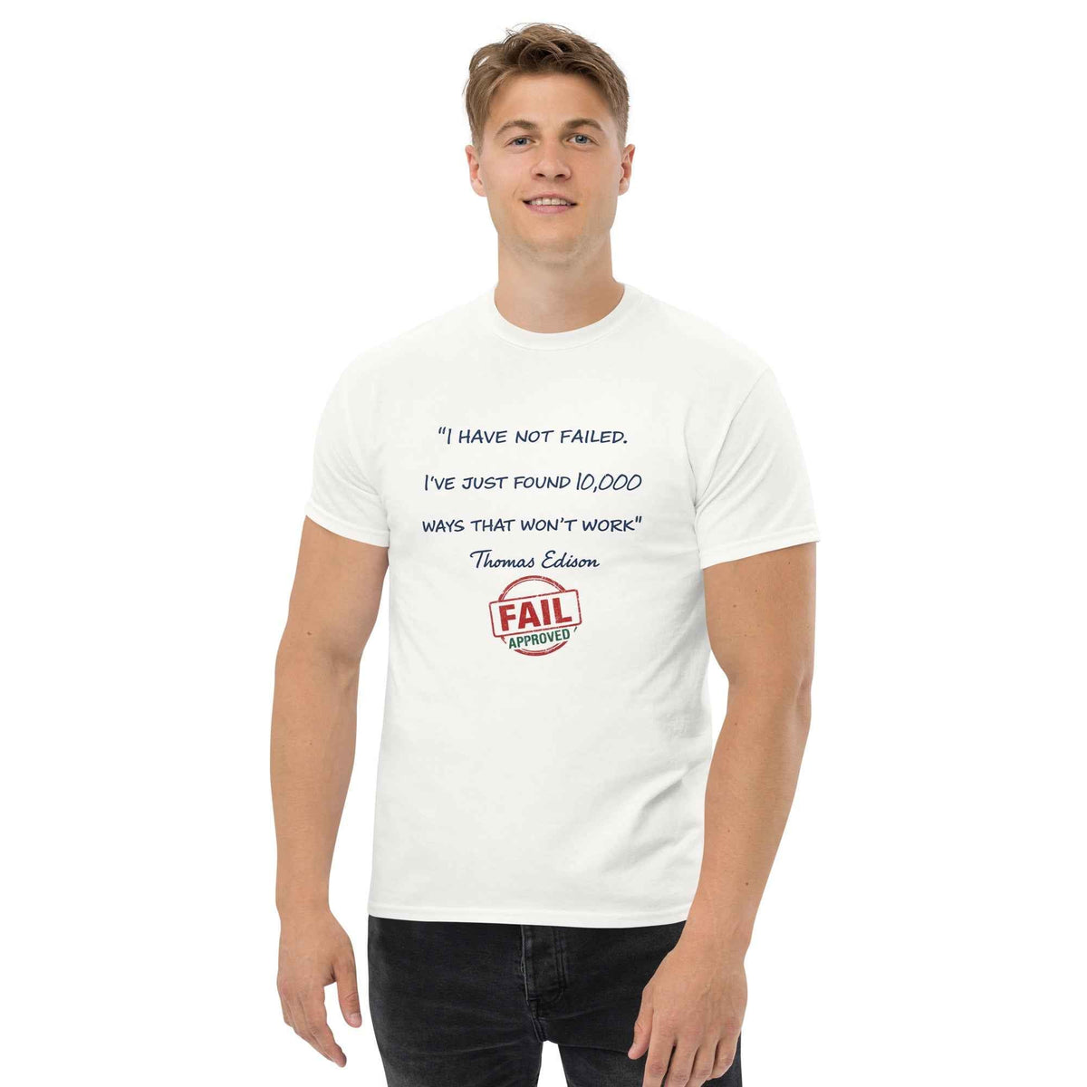 FAIL Streetwear T-shirt Classica Unisex Edison PRE799SUF Rosa Bianco Blu