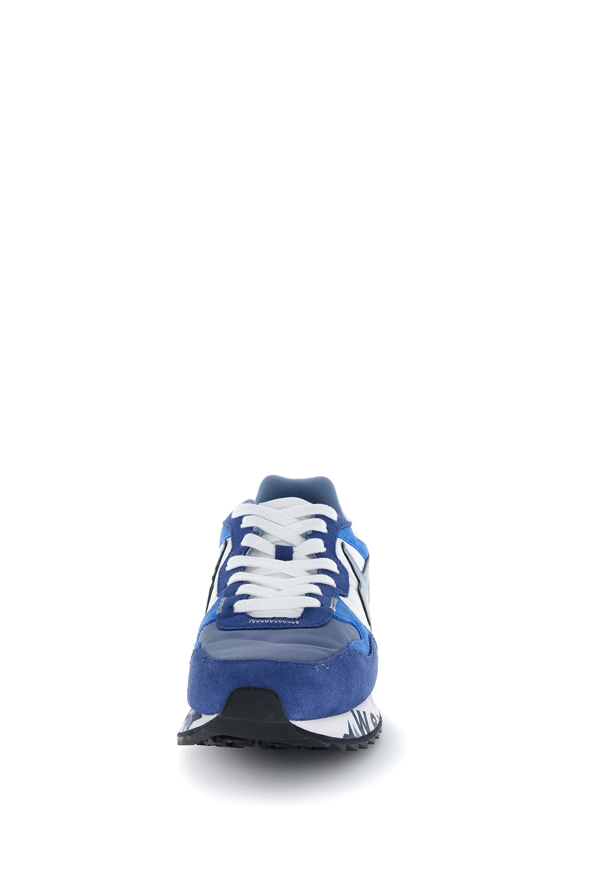 YAK-M. - Sneakers in tessuto tecnico e suede - Navy-Bianco