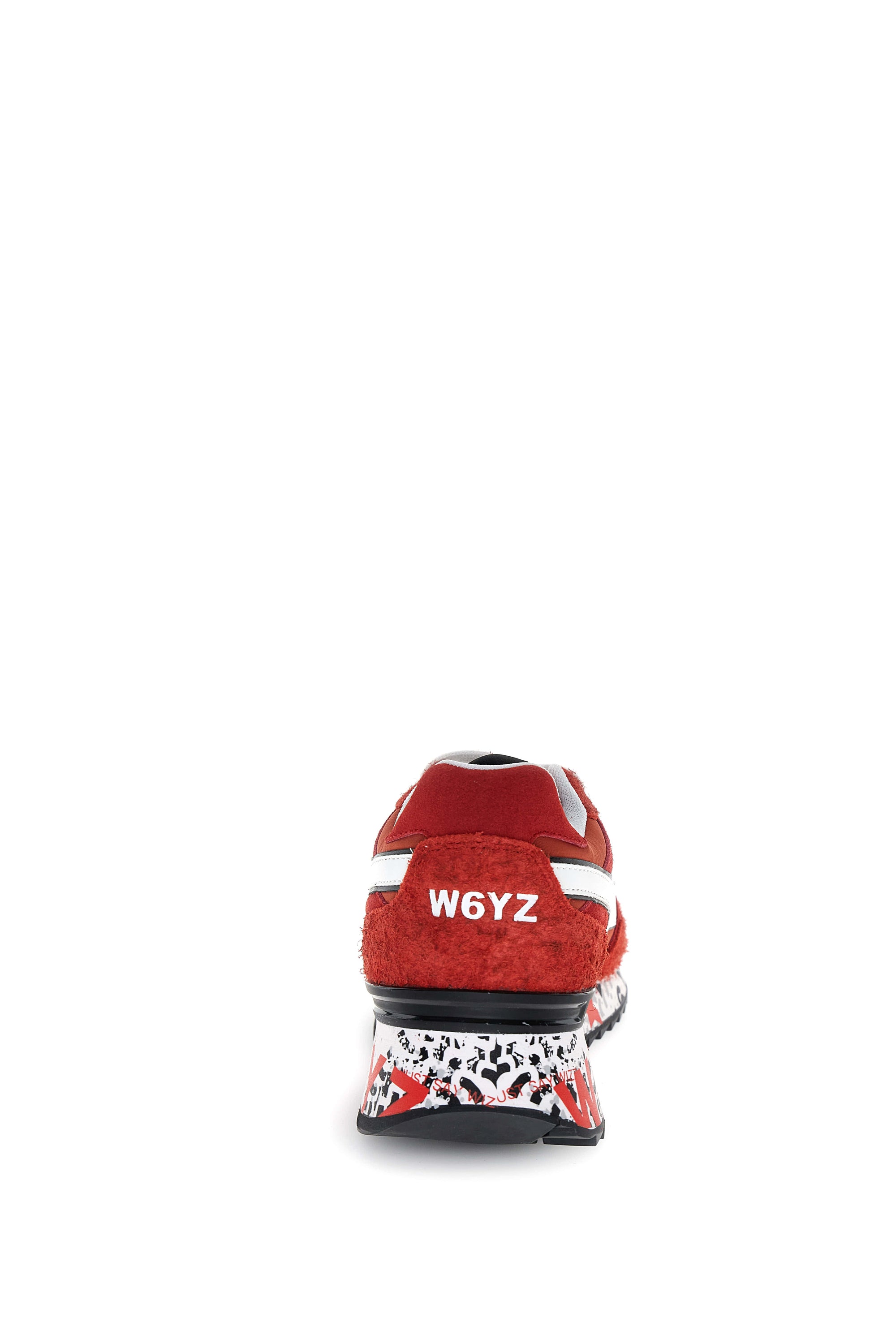 YAK-M. - Sneakers in tessuto tecnico e suede - Bianco-Rosso