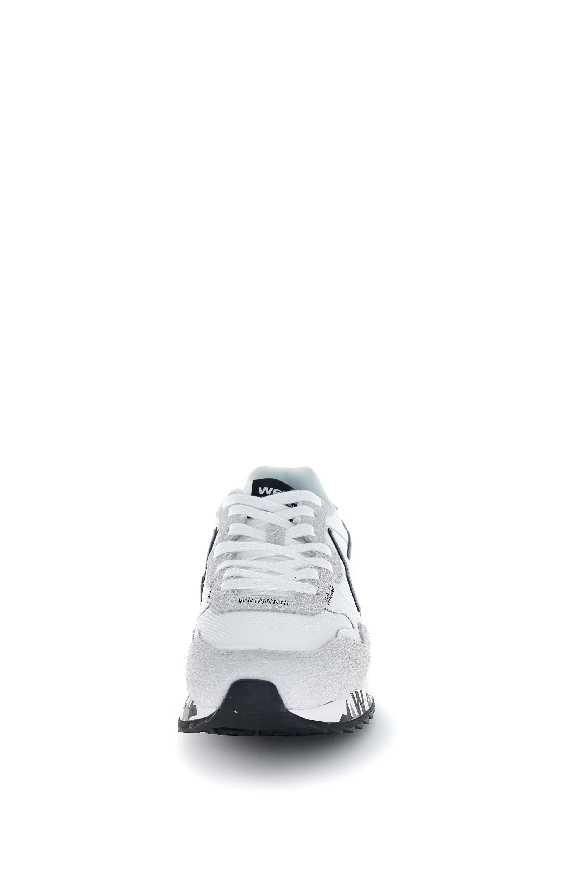 YAK-M. - Sneakers  in tessuto tecnico e suede - Bianco-Nero
