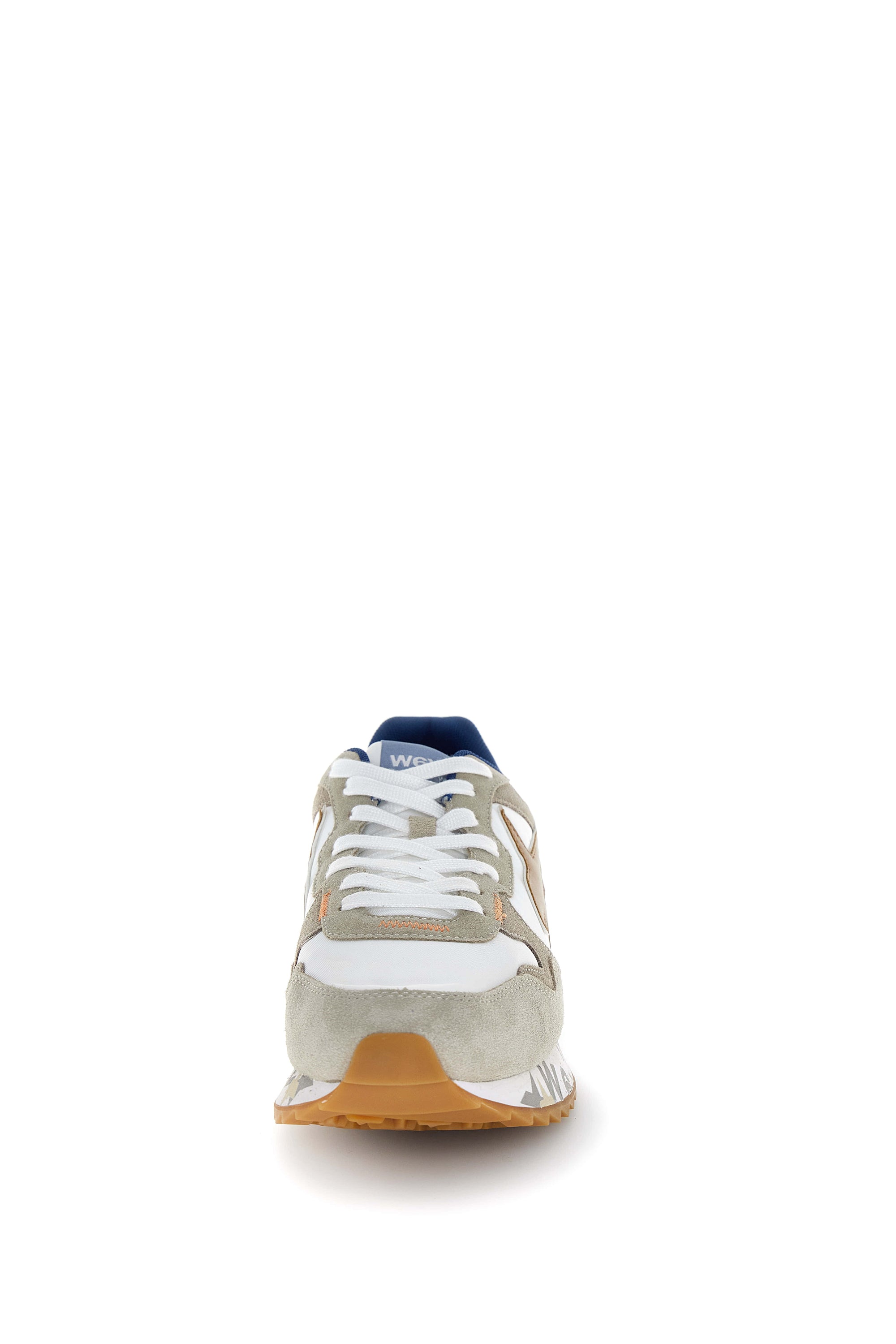 YAK-M. - Sneakers in tessuto tecnico e suede - Crema-Bianco-Nocciola