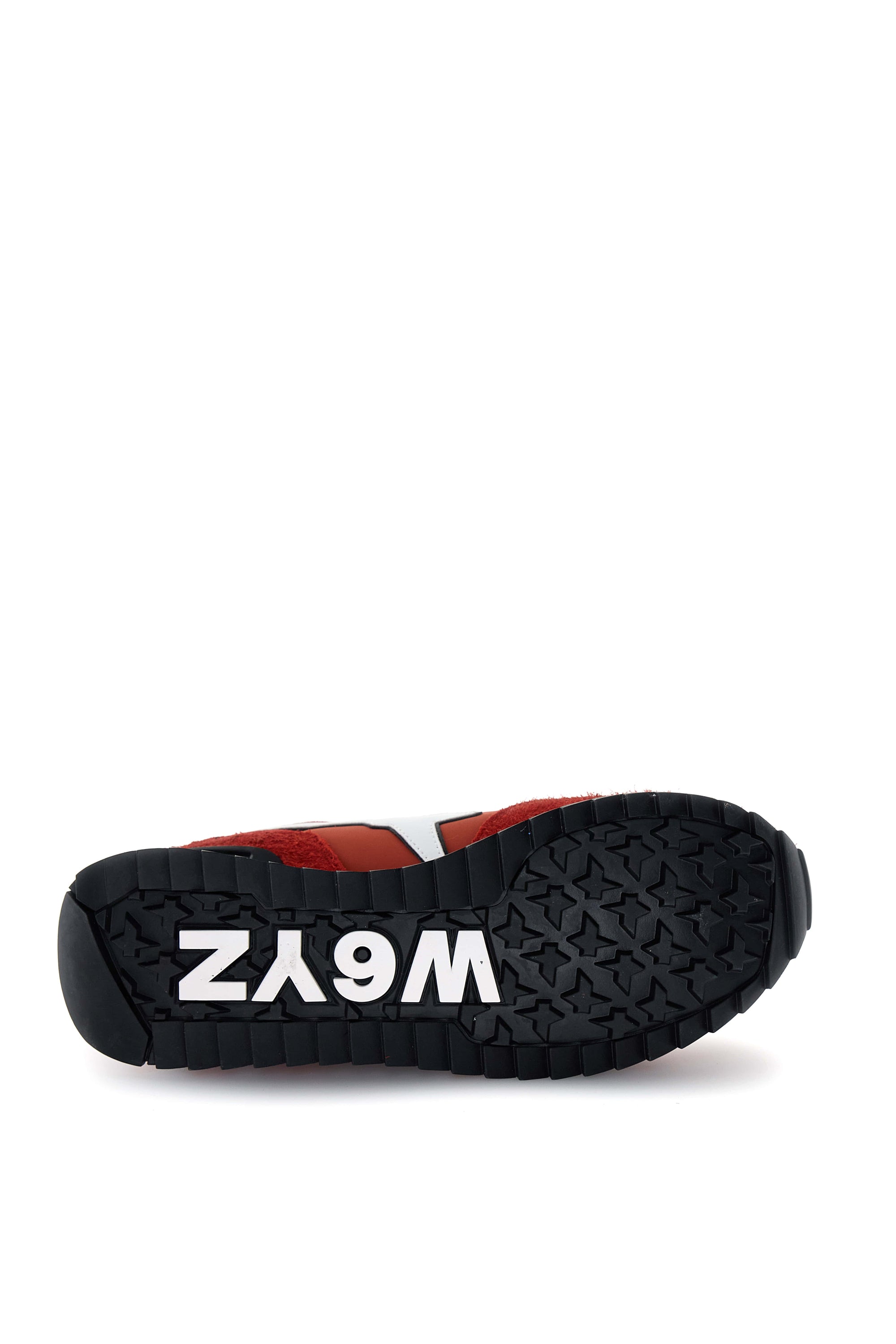 YAK-M. - Sneakers in tessuto tecnico e suede - Bianco-Rosso