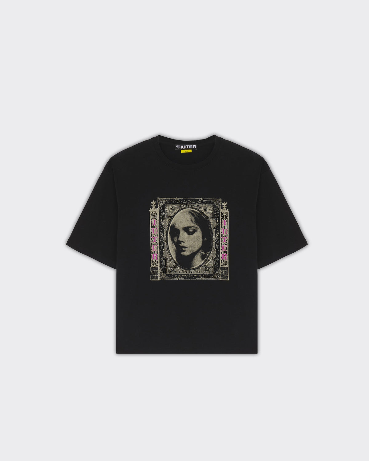 T-Shirt Fallen Love Ribbed Nera