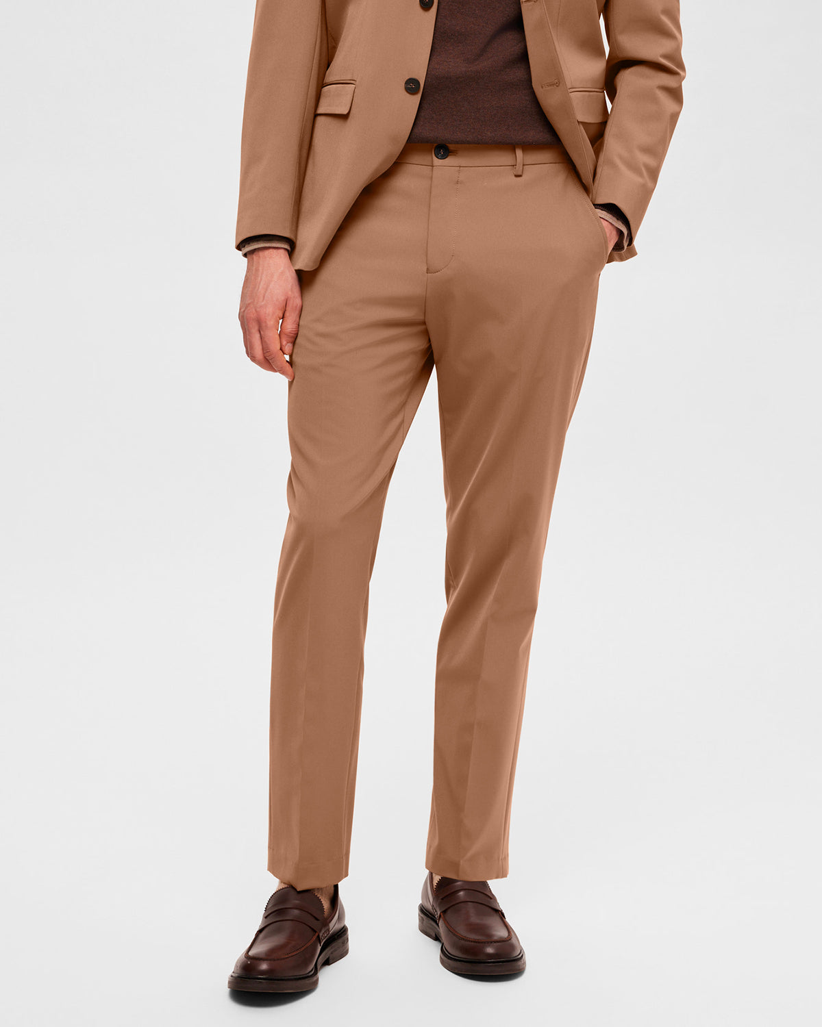 Pantalone Liam Slim Flex Camel