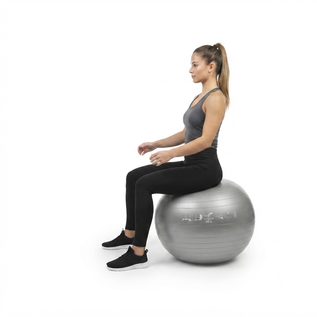 Energetics Palla FITBALL da 65cm di diametro 145063-869 argento