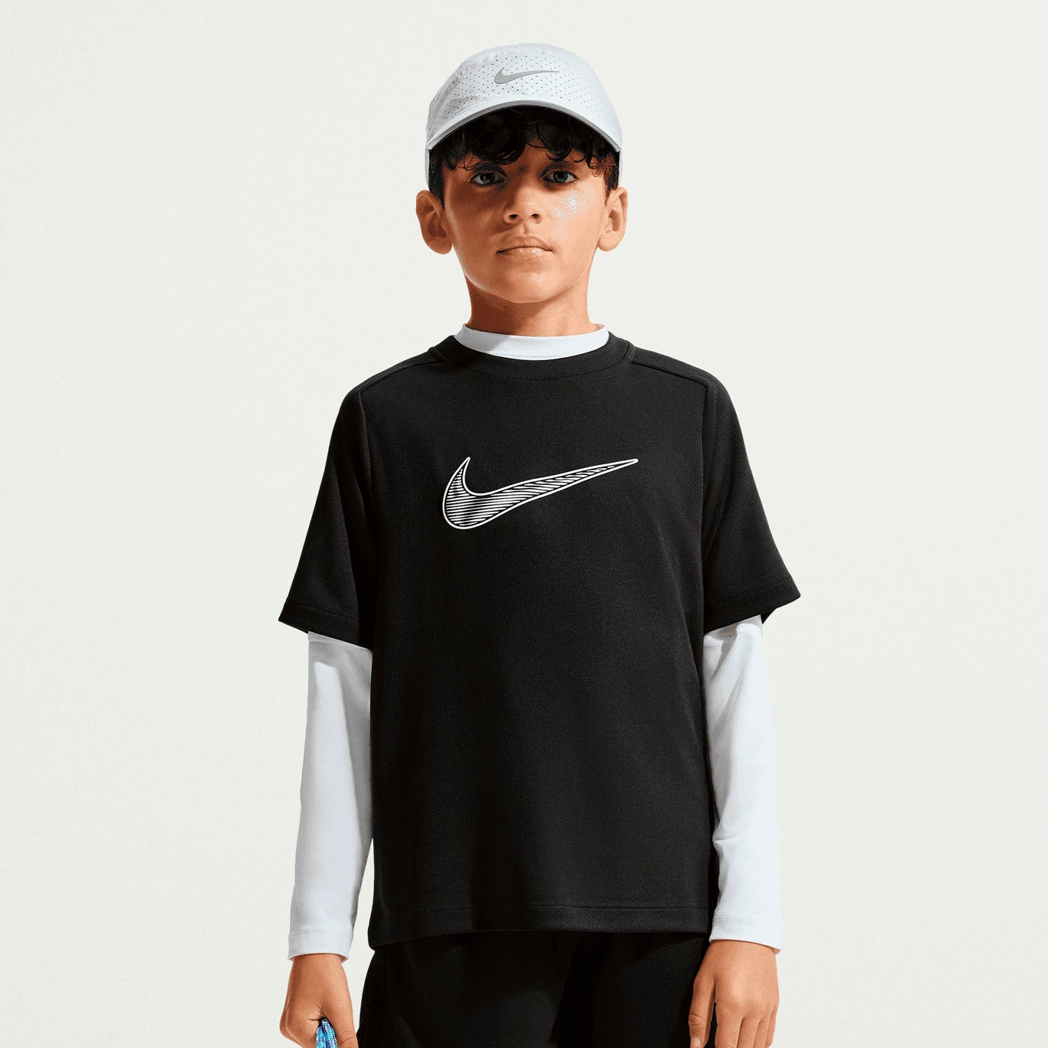 Nike t-shirt training junior multisport Dri-FIT IF2430-010 nero