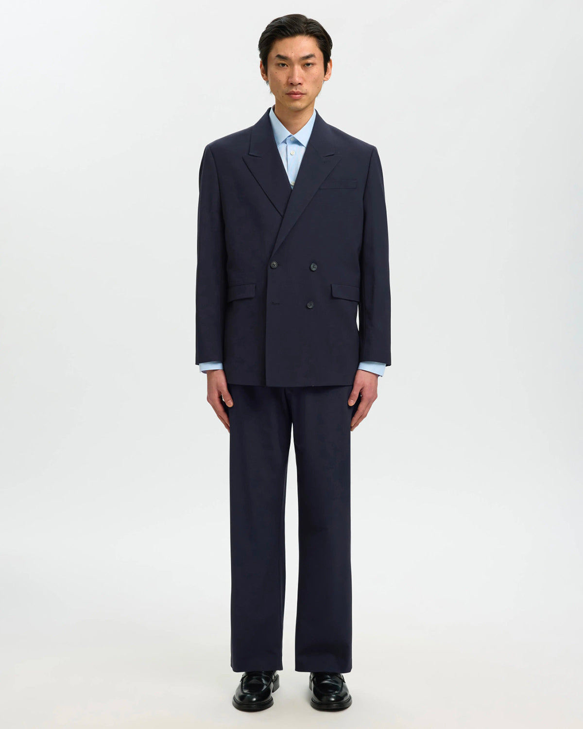 Blazer Relaxed Liam Doppio Petto Navy Blazer