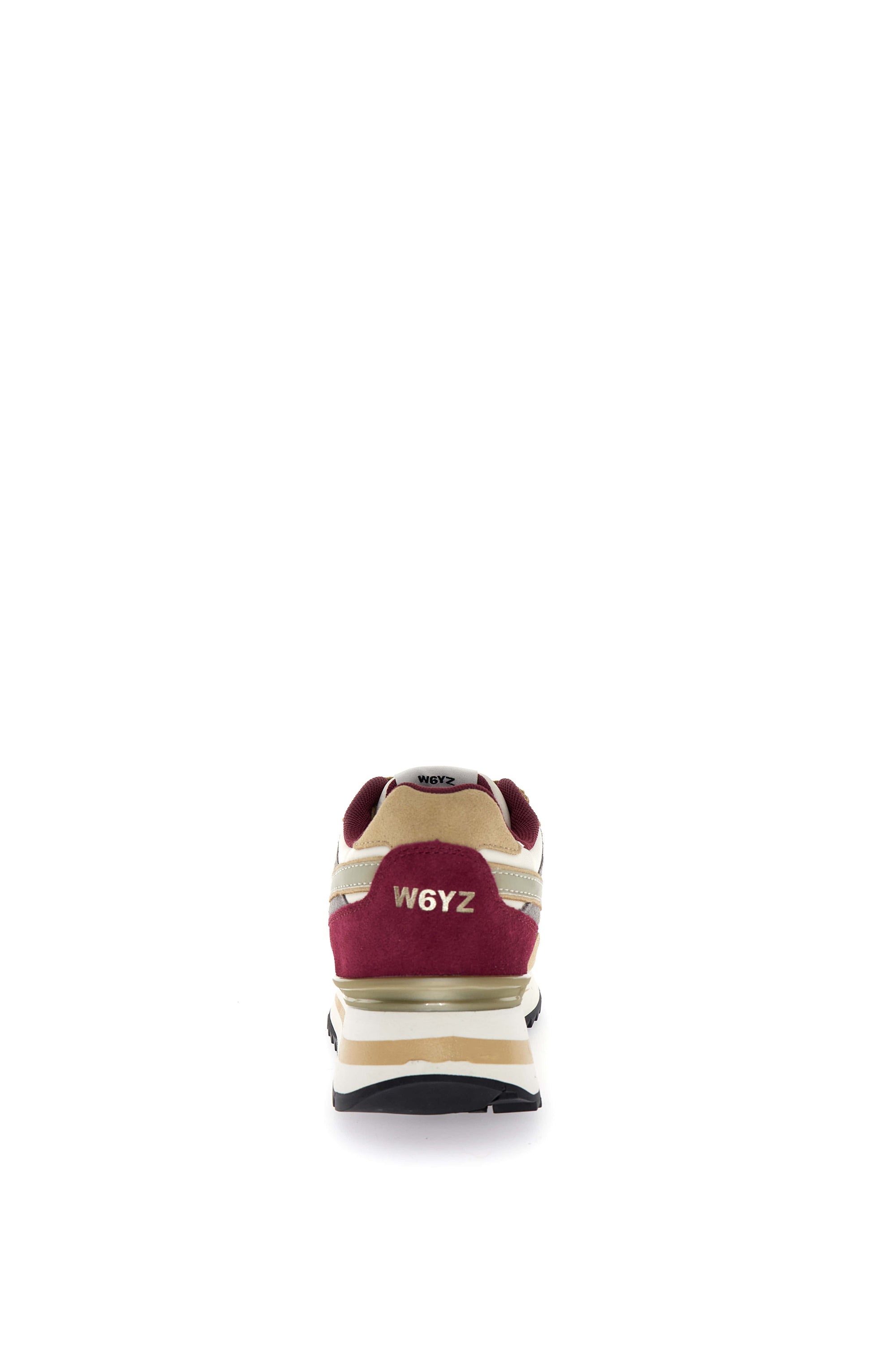 YAK-W. SUEDE/NYLON/METALLIC STRIPE SOLE Sabbia-Bianco-Bordeaux
